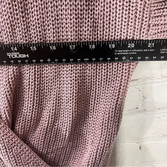 Moon & Madison Wrap Knit Oversized Sweater Top - Picture 6 of 6